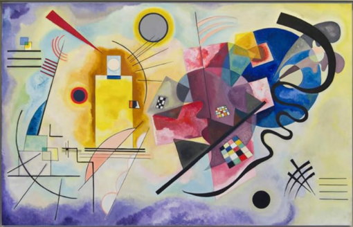 Wassily Kandinsky Yellow-Red-Blue (1925) Hand-Painted Oil Painting Reproduction on Canvas