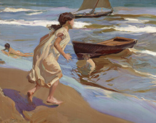 Joaquín Sorolla – The Bathing Hour Hand-Painted Oil Painting Reproduction | Dafen Studio