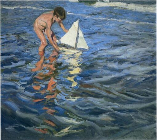 Joaquín Sorolla – The Young Yachtsman Hand-Painted Oil Painting Reproduction | Dafen Studio