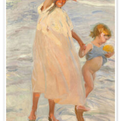 Hand-painted oil painting reproduction of Joaquín Sorolla Two Sisters Valencia by Dafen studio