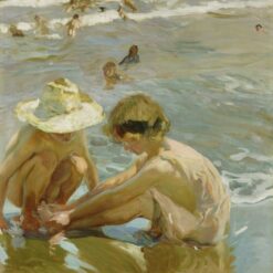 Hand-painted oil painting reproduction of Joaquín Sorolla Wounded Foot by Dafen studio