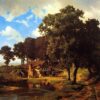 A Rustic Mill by Albert Bierstadt - Hand-Painted Oil Painting Reproduction 2 Hand-painted oil painting reproduction of A Rustic Mill by Albert Bierstadt