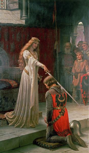 The Accolade by Edmund Blair Leighton – Hand-Painted Oil Painting Reproduction