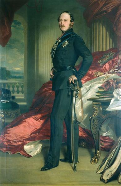 Franz Xaver Winterhalter / Albert, Prince Consort (1859) Neo-Rococo State Portrait – Hand-Painted Oil Reproduction by Dafen Village Studio