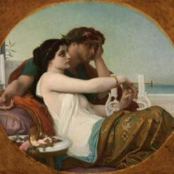 Hand-painted oil painting reproduction of Aglaida and Boniface by Alexandre Cabanel Dafen Village Studio