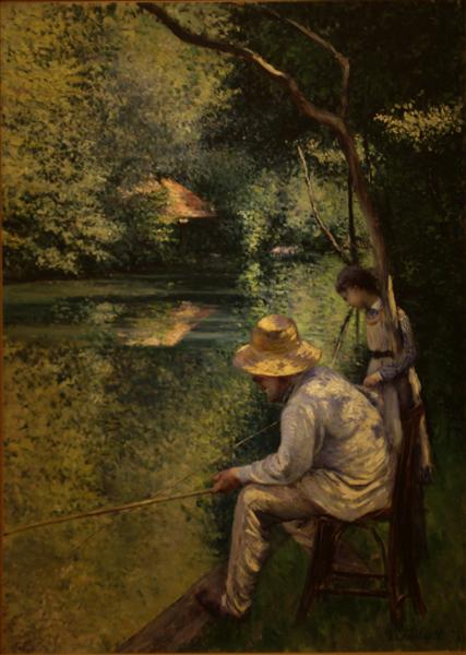 Gustave Caillebotte: Angling (Pêche à la ligne, 1878) Impressionist Masterpiece – Hand-Painted Oil Reproduction by Dafen Village Studio