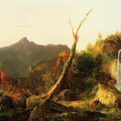 Hand-painted oil painting reproduction of Autumn Landscape Mount Chocorua 1828 by Thomas Cole
