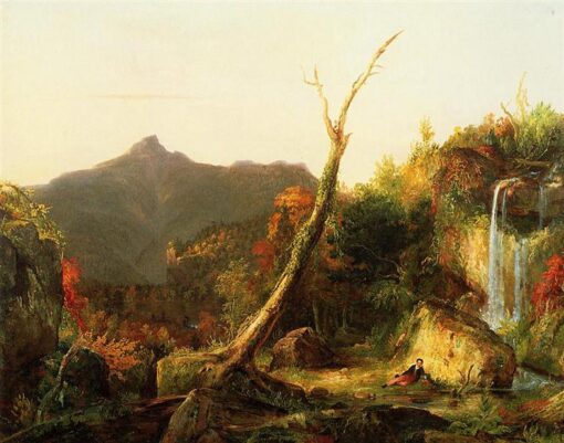 Autumn Landscape (Mount Chocorua) (1828) by Thomas Cole – Hand-Painted Oil Painting Reproduction