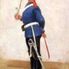 Frederic Remington Infantry Officer, Full Dress Hand-Painted Oil Painting Reproduction by Dafen Village Studio 1 Hand-painted oil reproduction of Frederic Remington's military artwork Infantry Officer, Full Dress on vertical canvas