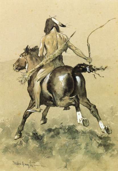 Frederic Remington Going to the Buffalo Hunt Hand-Painted Oil Painting Reproduction by Dafen Village Studio
