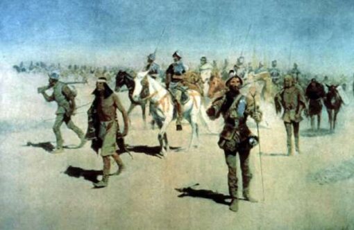 Frederic Remington Coronado sets out to the north Hand-Painted Oil Painting Reproduction by Dafen Village Studio
