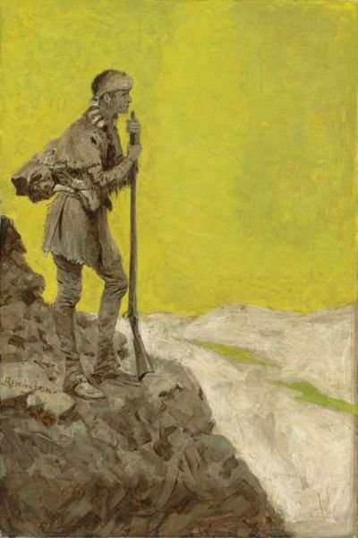Frederic Remington The Pioneer Hand-Painted Oil Painting Reproduction by Dafen Village Studio