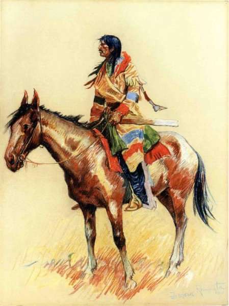 Frederic Remington / A Breed (1901) Western Art – Hand-Painted Oil Reproduction by Dafen Village Studio