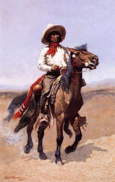 Frederic Remington / A Regimental Scout (1891) Western Art – Hand-Painted Oil Reproduction by Dafen Village Studio