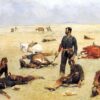 Frederic Remington / The Trooper (What An Unbranded Cow Has Cost) (1895) Western Art – Hand-Painted Oil Reproduction by Dafen Village Studio 1 Hand-painted oil reproduction of Frederic Remington The Trooper What An Unbranded Cow Has Cost depicting a cavalry trooper on the frontier