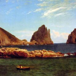Hand-painted oil painting reproduction of Capri by Albert Bierstadt