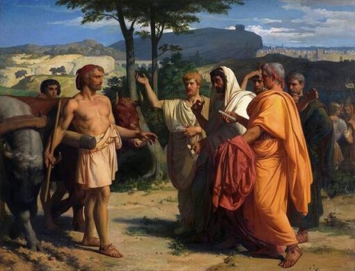 Hand-Painted Oil Painting Reproduction “Cincinnatus Receiving The Ambassadors From Rome” by Alexandre Cabanel – Dafen Village Studio