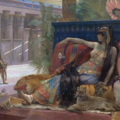 Hand-painted oil painting reproduction of Cleopatra Testing Poisons on Those Condemned to Death by Alexandre Cabanel Dafen Village Studio