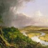 The Oxbow (1836) by Thomas Cole - Hand-Painted Oil Painting Reproduction 1 Hand-painted oil painting reproduction of The Oxbow View from Mount Holyoke 1836 by Thomas Cole