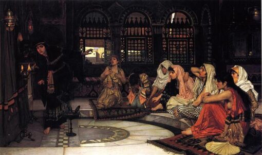 Consulting the Oracle (c.1884) by John William Waterhouse – Hand-Painted Oil Painting Reproduction