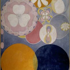Hilma af Klint De tio storsta no 2 Barnaaldern Childhood 1907 hand painted monumental abstract oil painting reproduction by Dafen Village Studio