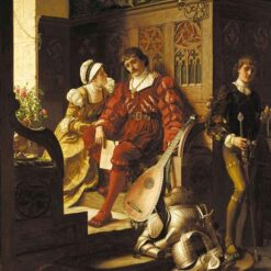 Reproduction peinte à la main à l'huile de l'œuvre « Duty » d'Edmund Blair Leighton