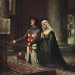 Hand-painted oil painting reproduction of The Dedication by Edmund Blair Leighton