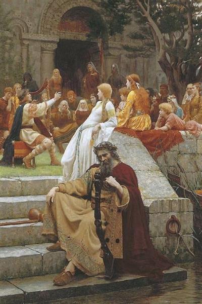 Faded Laurels by Edmund Blair Leighton – Hand-Painted Oil Painting Reproduction