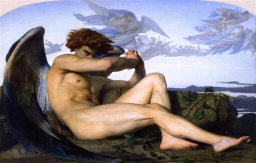 Hand-Painted Oil Painting Reproduction “Fallen Angel” by Alexandre Cabanel – Dafen Village Studio
