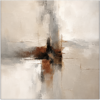 Neutral Square Textured Abstract Oil Painting – Modern Minimalist Palette Knife Canvas Art 2 Handmade Neutral Square Textured Abstract Oil Painting | DaVinci Art Studio
