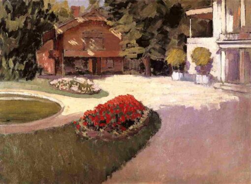 Gustave Caillebotte: Garden at Yerres (c.1876) Impressionist Masterpiece – Hand-Painted Oil Reproduction by Dafen Village Studio