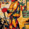 Kazimir Malevich Gardener (1911) Fauvist Canvas Art – Hand-Painted Oil Reproduction by Dafen Village Studio 1 Kazimir Malevich Gardener 1911 Stedelijk Museum hand painted fauvist portrait oil painting reproduction by Dafen Village Studio