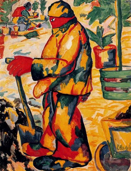 Kazimir Malevich Gardener (1911) Fauvist Canvas Art – Hand-Painted Oil Reproduction by Dafen Village Studio