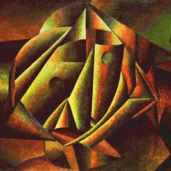 Kazimir Malevich Head of a Peasant Girl 1913 Stedelijk Museum hand painted cubo futurist oil painting reproduction by Dafen Village Studio