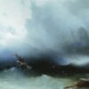 Hand-Painted "Hurricane at the Sea" (1850) Oil Painting Reproduction – Ivan Aivazovsky | Dafen Studio Fine Art 2 Hand painted oil painting reproduction of Hurricane at the Sea 1850 by Ivan Aivazovsky