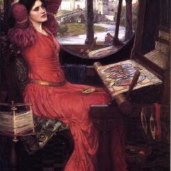Hand-painted oil painting reproduction of I am Half Sick of Shadows said the Lady of Shalott 1915 by John William Waterhouse