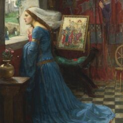 Hand-painted oil painting reproduction of Fair Rosamund study c1916 by John William Waterhouse