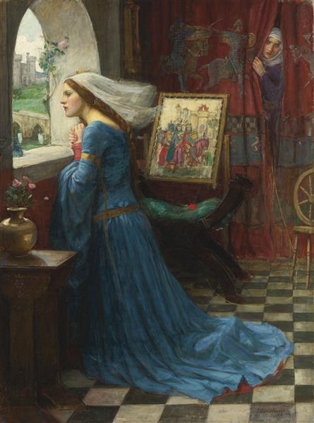 Fair Rosamund (Study) (c.1916) by John William Waterhouse – Hand-Painted Oil Painting Reproduction