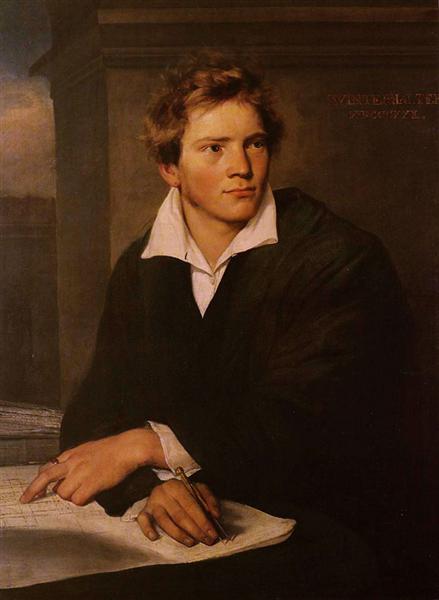 Franz Xaver Winterhalter / Portrait of Karl Josef Berkmüller (1830) Neoclassicism – Hand-Painted Oil Reproduction by Dafen Village Studio