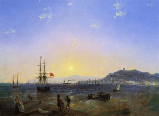Hand-Painted “Kerch” (1839) Oil Painting Reproduction – Ivan Aivazovsky Cityscape Art | Dafen Studio Fine Art