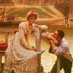 « La cour » d'Edmund Blair Leighton Genre : peinture de genre
