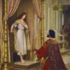 The King and the Beggar Maid by Edmund Blair Leighton - Hand-Painted Oil Painting Reproduction 1 Hand-painted oil painting reproduction of The King and the Beggar Maid by Edmund Blair Leighton