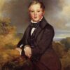 Franz Xaver Winterhalter / Ludwig, Graf Von Langenstein (1834) Neo-Rococo – Hand-Painted Oil Reproduction by Dafen Village Studio 1 Reproduction peinte à la main à l'huile du portrait de Ludwig, comte von Langenstein, réalisé par Franz Xaver Winterhalter en 1834.