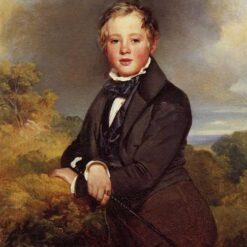 Hand-painted oil painting reproduction of Franz Xaver Winterhalter's 1834 portrait of Ludwig, Graf Von Langenstein.
