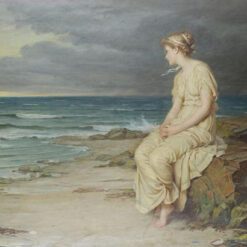 Reproduction peinte à la main à l'huile du tableau « Miranda 1875 » de John William Waterhouse