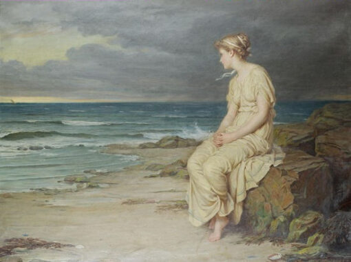 Miranda (1875) by John William Waterhouse – Hand-Painted Oil Painting Reproduction