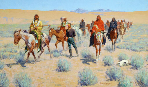 Frederic Remington Missing Hand-Painted Oil Painting Reproduction by Dafen Village Studio