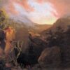 Mountain Sunrise (1826) by Thomas Cole - Hand-Painted Oil Painting Reproduction 2 Hand-painted oil painting reproduction of Mountain Sunrise 1826 by Thomas Cole