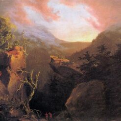 Hand-painted oil painting reproduction of Mountain Sunrise 1826 by Thomas Cole