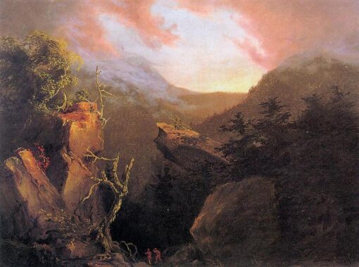Mountain Sunrise (1826) by Thomas Cole – Hand-Painted Oil Painting Reproduction